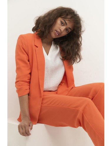 Blazer orange manches 3/4 -...