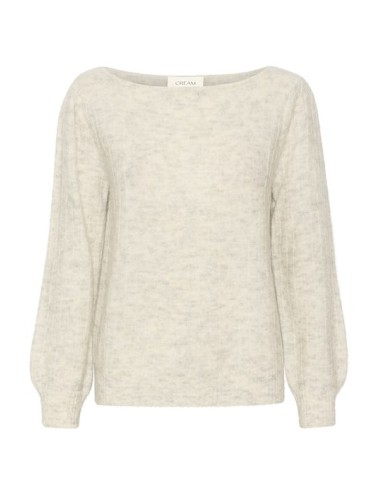 Pull-over beige clair -col...