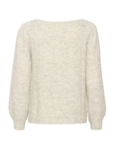 Pull-over beige clair -col...