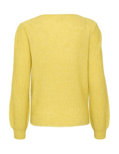 Pull-over jaune-col bateau...