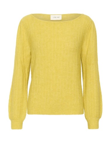 Pull-over jaune-col bateau...