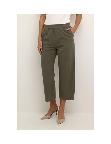 Pantalon en coton kaki - Kaffe