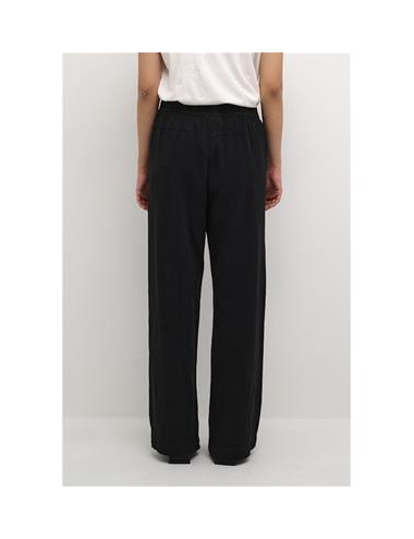 Pantalon long en coton noir...