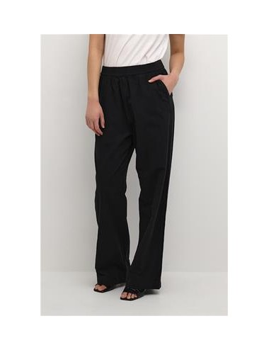 Pantalon long en coton noir...