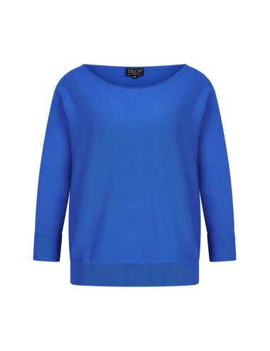 Petit pull bambou bleu roi...