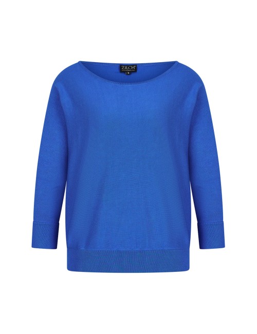 Petit pull bambou bleu roi...