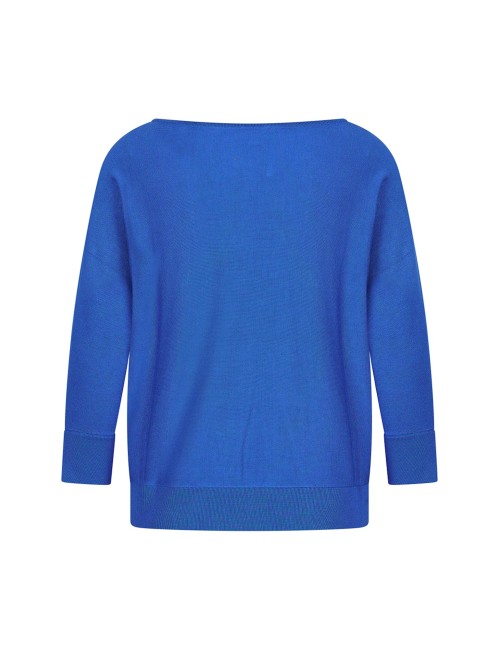 Petit pull bambou bleu roi...