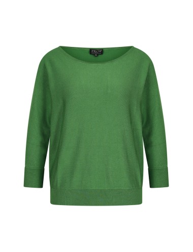 Petit pull bambou vert col...