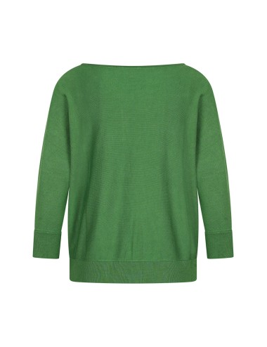 Petit pull bambou vert col...