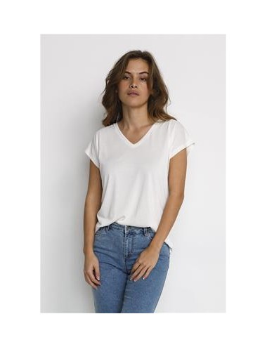 T-shirt blanc cassé - Kaffe