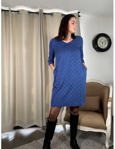 Robe bleue à pois - Zilch