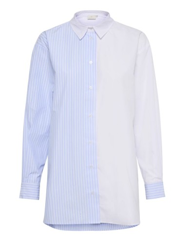 Chemise blanche et bleue -...